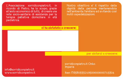 Tessera Soci Sorridi Con Pietro Odv Imperia 2